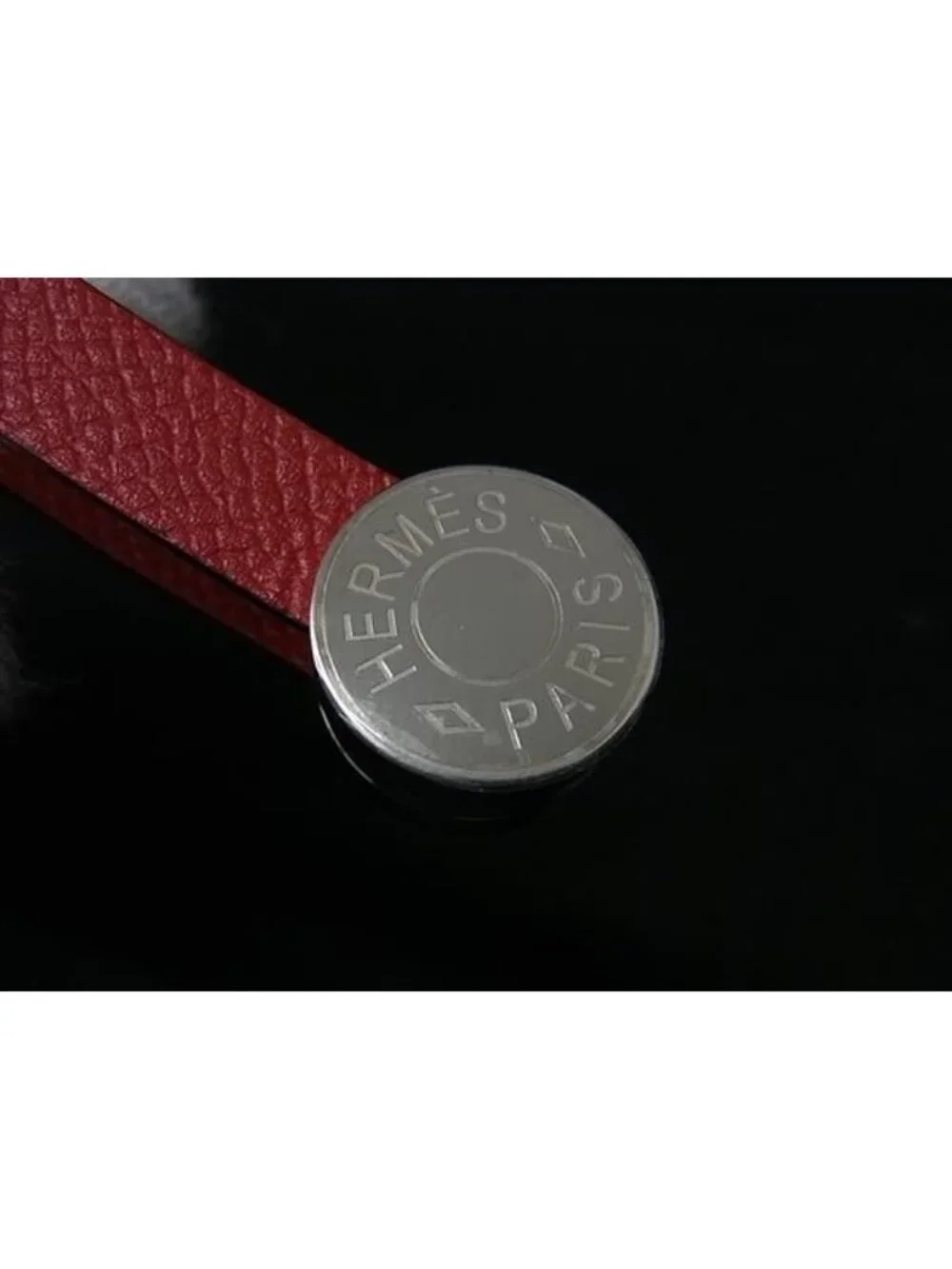 Hermes Maris Series Veau Epsom Silver Glove Holder Orange Gloves